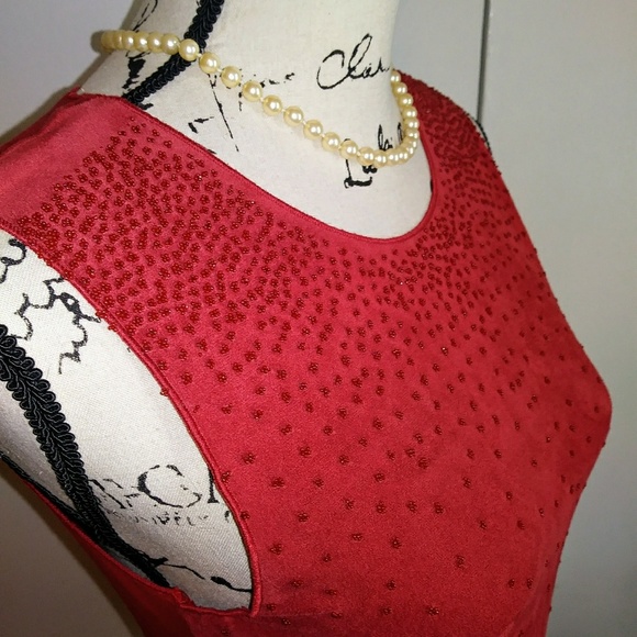 Velvet by Graham & Spencer Faux Suede Beaded Tank - Picture 5 of 8